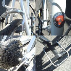 TOKYOBIKE 26インチ クロスバイク 8段切替 ホワイト系 Sサイズ 自転車