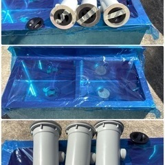 値下げします❗️新品未使用❗️2槽厨房用流し台