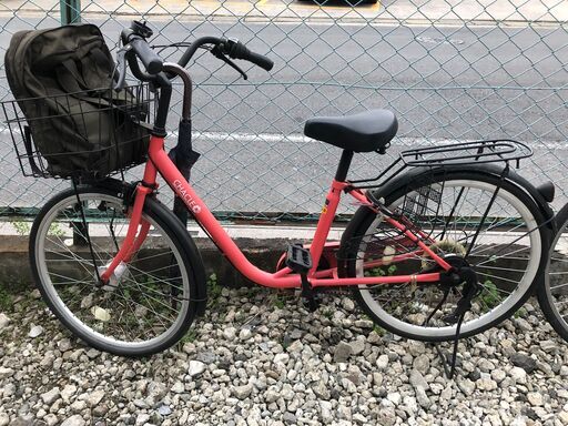 CHACLE 6段 変速自転車 スイカの赤 24インチ
