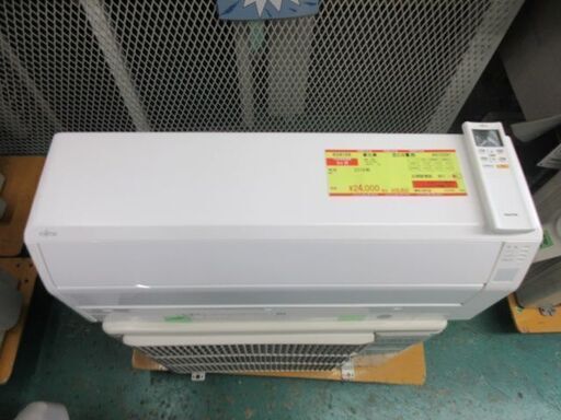K04134　富士通　中古エアコン　主に6畳用　冷房能力　2.2KW ／ 暖房能力　2.5KW