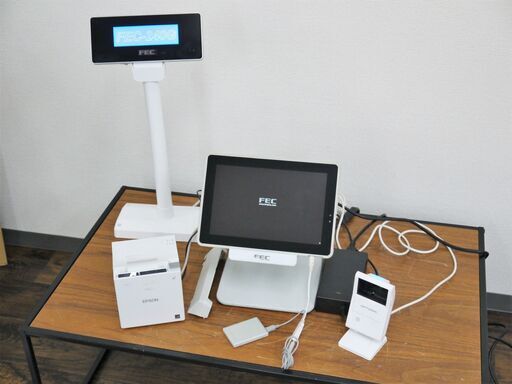 【ヤ取3/25終了】≪ZT394ジ≫ FEC POSシステムまとめ AT-1450-C/AT-1450-S DENSO/PR-700UDM EPSON/M335B オプト/M-10 BUSICOM/BC-415M レジ/タブレット 現状品 ヤ取3/25終了】≪ZT394ジ≫ FEC POSシステムまとめ AT-1450-C/