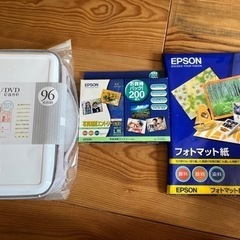 EPSON 写真用紙、フォトマット紙、CD/DVDケース