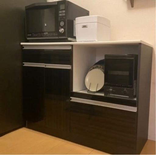 食器棚　カップボード　キッチンカウンター　幅1200