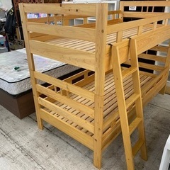 【愛品館 江戸川店】大川家具 2段ベッド ID:153-0185...