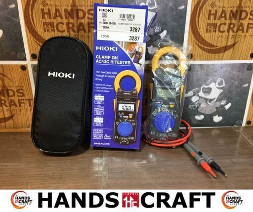 HIOKI　3287　ハイテスタ　未使用品　クランプオンAC/DC　ケース付き　【ハンズクラフト宜野湾店】