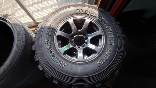 譲受人決定）ダンロップ グラントレックMT2 235/85R16 ワークホイール 