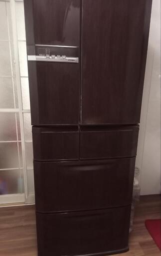 三菱ノンフロン冷凍冷蔵庫 MR-E50R/ウッディブラウン/6ドア everluck 