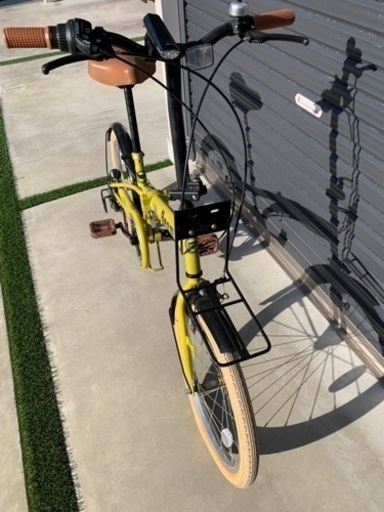 ☆ジモティ割あり☆ 折り畳み自転車 20インチ 茶 クリーニング済み SJ1851