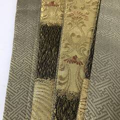🔷🔶🔷FI15/79　美品　紋屋井関　御寮織　袋帯　京 西陣　王朝装束　唐草花波文様　六通柄　金銀糸　和装小物　着物　きもの　帯　高級品　逸品🔷🔶🔷
