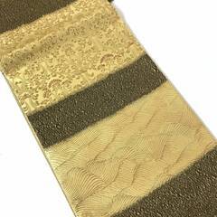 🔷🔶🔷FI15/79　美品　紋屋井関　御寮織　袋帯　京 西陣　王朝装束　唐草花波文様　六通柄　金銀糸　和装小物　着物　きもの　帯　高級品　逸品🔷🔶🔷