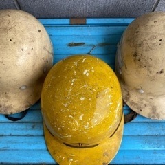 工事用ヘルメット 現場ヘルメット 汚れ使用感あり 3個セッ…