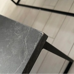 LOWYAリビングテーブル ローテーブル ネストテーブル ローデスク  大理石柄