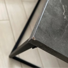 LOWYAリビングテーブル ローテーブル ネストテーブル ローデスク  大理石柄