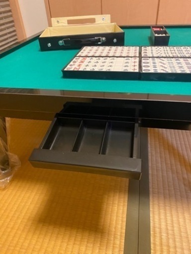 手積み用麻雀卓麻雀牌点棒セット座卓 新古品