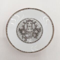 HERMES モザイク24 醤油皿ペア 2枚セット プラチナ クーペル 未使用品