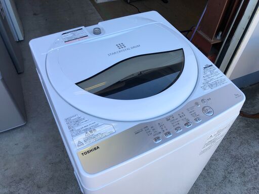 【動作保証あり】TOSHIBA 東芝 2019年 AW-5G6 5.0kg 洗濯機【管理KRS555】