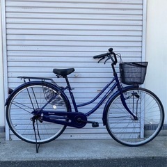 ☆前タイヤ新古後ろタイヤ良品☆ 27インチ LEDオートライト軽快車 防犯