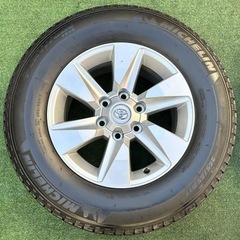 トヨタプラド純正17インチアルミホイールミシュラン265/65R17 4本