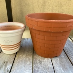 植木鉢2個