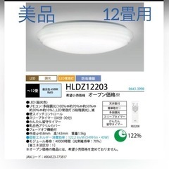 【決まりました】NEC シーリングライト 12畳用 HLDZ12...