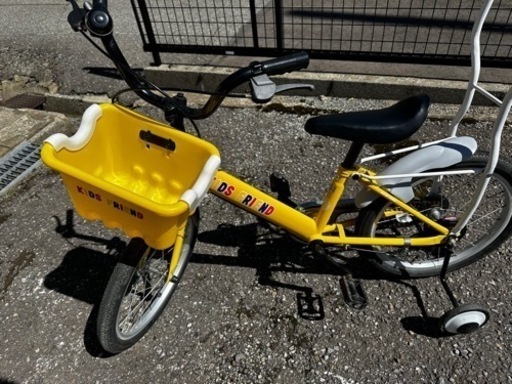 【取引完了】美品　子ども用自転車　安心の補助輪・アシストグリップ付き