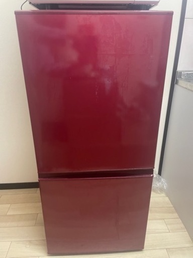 冷蔵庫 157L (1〜2人暮らし向き) AQUA ワインレッド AQR-16G