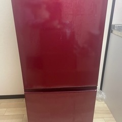 冷蔵庫 157L (1〜2人暮らし向き) AQUA ワインレッド...
