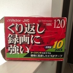 Victor・JVC ビクタービデオテープ　120分×8コ