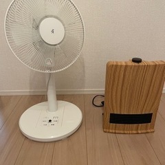 【受渡し予定者確定済み】扇風機&電気ファンヒーター