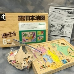 K2303-795 学研のパズル 日本地図 木製シリーズ 現状お渡し