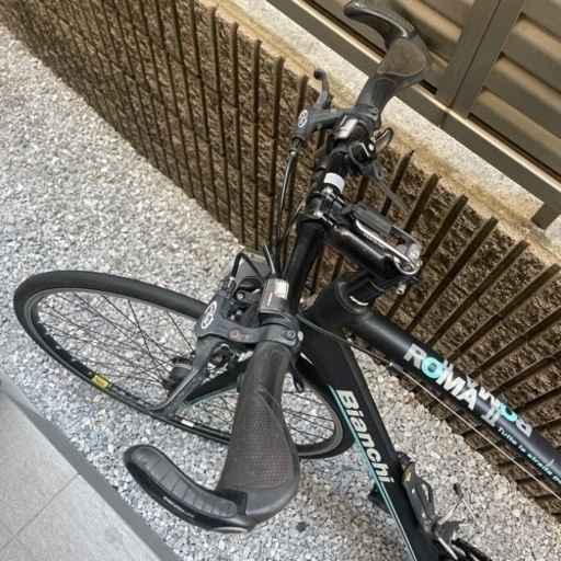 ★通勤仕様・カスタム多数★ ビアンキ ローマ2 BIANCHI ROMA Ⅱ  ブラック 2015年 クロスバイク ロードバイク 自転車