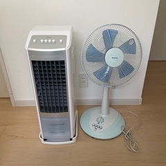 冷風機(去年の夏ヤマダで購入) 扇風機(去年中古で購入)