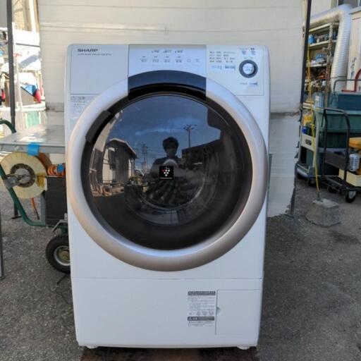 格安！　SHARP　ドラム式電気洗濯乾燥機　ES-S70-WR　7キロ　100V　50.60Hertz　2016年式