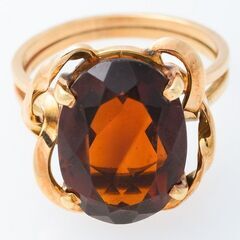 750YG ガーネット 指輪 品番r21-404