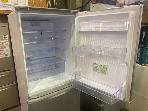 ✨安心の除菌洗浄済✨SHARP 2022年製 350L 3ドア冷蔵庫 SJ-W356J-S【愛市IR015273-104】