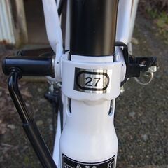 ほぼ新品　27インチ　自転車　ママチャリ　
