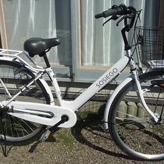 ほぼ新品　27インチ　自転車　ママチャリ　