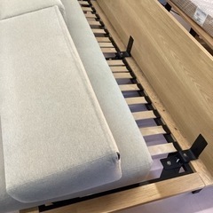 美原店 無印良品 オーク材 デイベッド 2P ワイドソファ ソファベッド