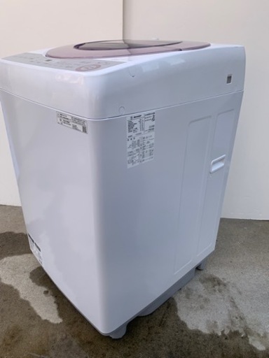 シャープ　2019年製　7kg 全自動洗濯機
