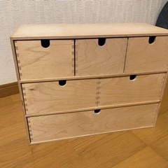 【4/1(土)13時〜17時 引取可の方優先】IKEA 木製小物入れ