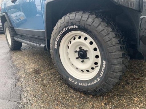 デイトナ風 全塗装 てっちん 鉄チン ホワイト 白黒 鉄ホイール軽自動車 