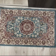 ペルシャ風　絨毯 玄関マット 約60×90cm