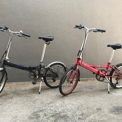 2台  ダホン☆DAHON  折りたたみ自転車  難あり