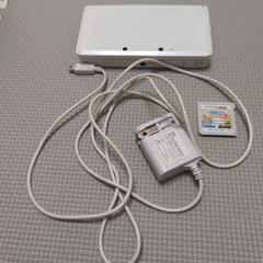 【ネット決済・配送可】値下げ　3DS 白　充電器　ゲーム付き