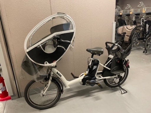子供乗せ 3人 ブリヂストンbikke 電動アシスト自転車 チャイルドシート