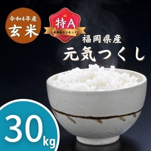 お買い得品 令和4年 元気つくし 30kg 8000円 精米無料サービス