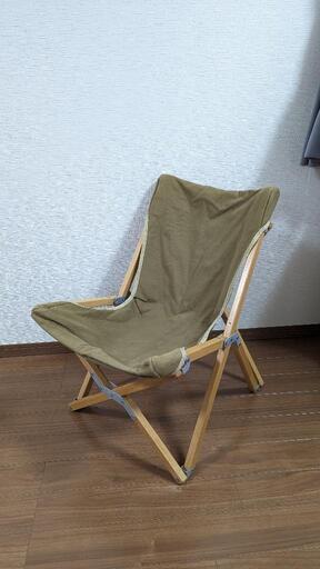 木製アウトドアチェア 2脚セット　バタフライチェア