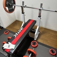 東京都のベンチプレスセットの中古が安い!激安で譲ります・無料で
