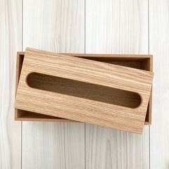 【美品】無印良品　木製ティッシュケース