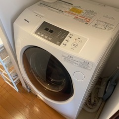 東芝　ザブーン　ドラム式洗濯乾燥機　美品